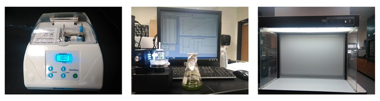 Bead Bug Microwave Homgenizer, Qubit Dissloved Oxygen Meter, Labconco Bio Safety Cabinet